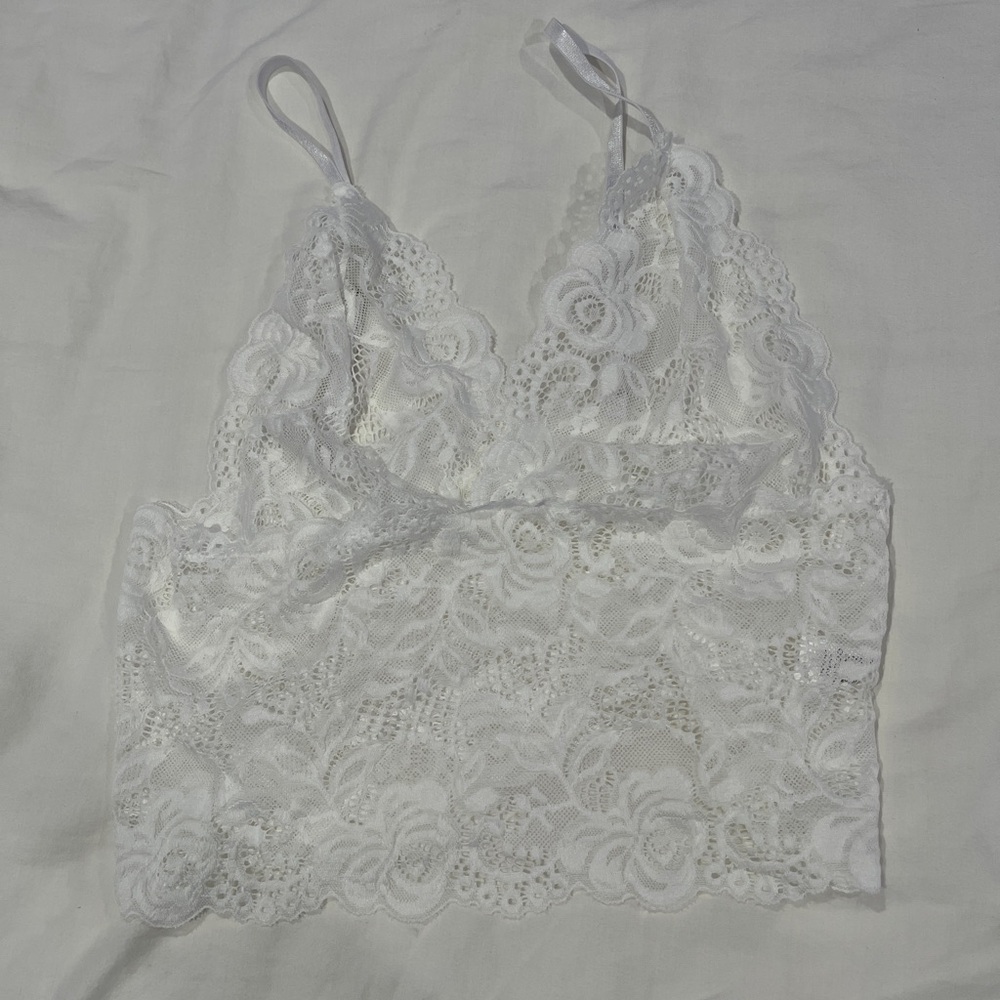 Amazon White Pajama Set with Delicate Lace